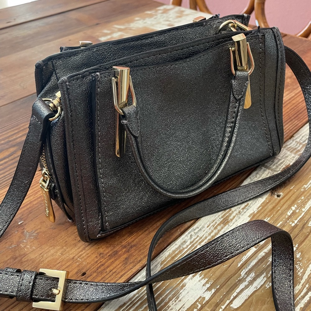 Gianni Bini metallic multi compartment mini bag